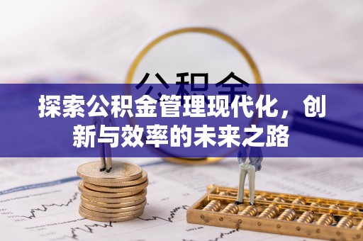 通霄探索公积金管理现代化，创新与效率的未来之路