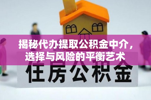 通霄揭秘代办提取公积金中介，选择与风险的平衡艺术